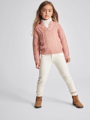 Reiss Ali Junior Cable Knit Jumper - Image 6 of 6