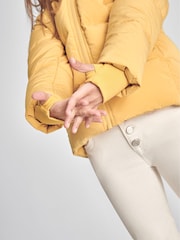 Reiss Yellow Thea Jr Hooded Puffer Jacket - Image 3 of 7