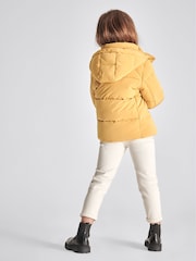 Reiss Yellow Thea Jr Hooded Puffer Jacket - Image 5 of 7