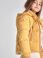 Reiss Yellow Thea Jr Hooded Puffer Jacket - Image 6 of 7