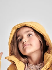Reiss Yellow Thea Jr Hooded Puffer Jacket - Image 7 of 7