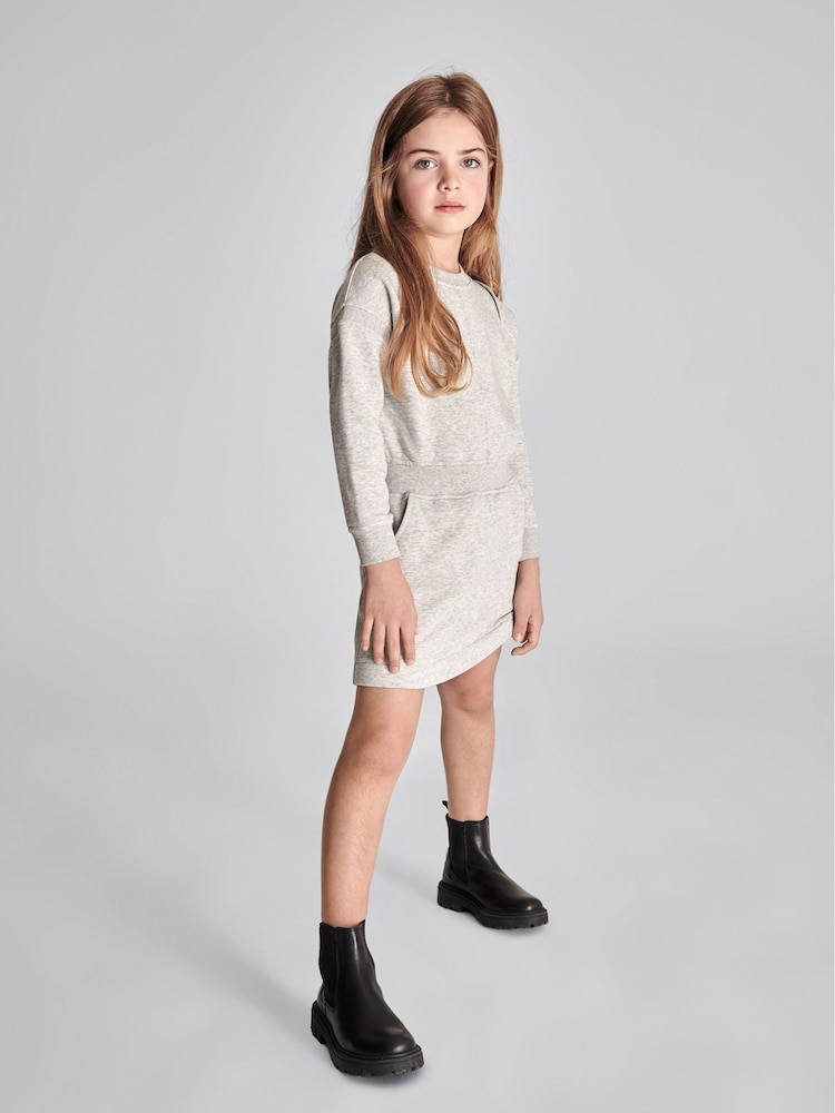 Reiss Grey Marl Jetta Sweater Dress - Image 1 of 7