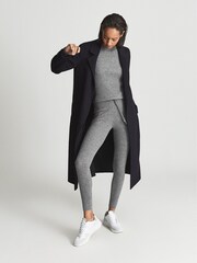 Reiss Charcoal Maeve Rib-knitted Crew Neck Jumper - Image 4 of 5
