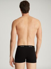 Reiss Black Heller Three Pack Organic Cotton Boxers - Image 5 of 7
