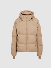 Reiss Camel Thea Short Puffer Coat - Image 2 of 11