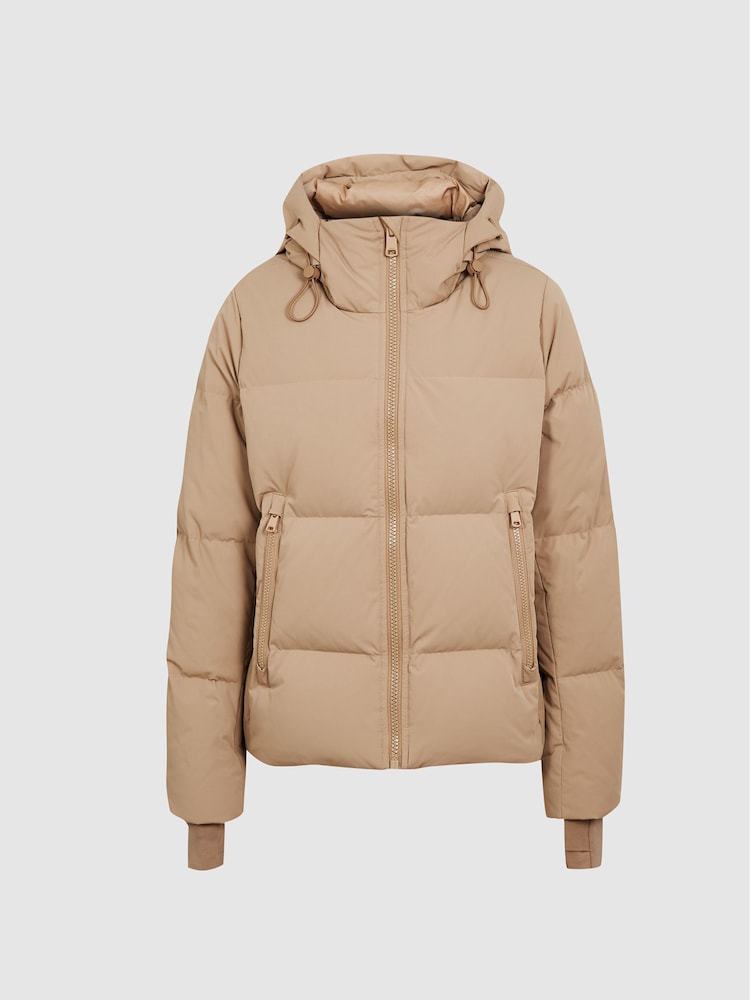 Reiss Camel Thea Short Puffer Coat - Image 2 of 11