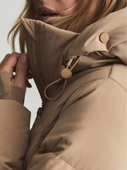 Reiss Camel Thea Short Puffer Coat - Image 7 of 11