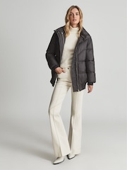 Reiss Grey Kai Puffer Jacket - Image 1 of 7