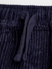 JoJo Maman Bébé Navy Blue Cord Pull-Up Trousers - Image 4 of 4