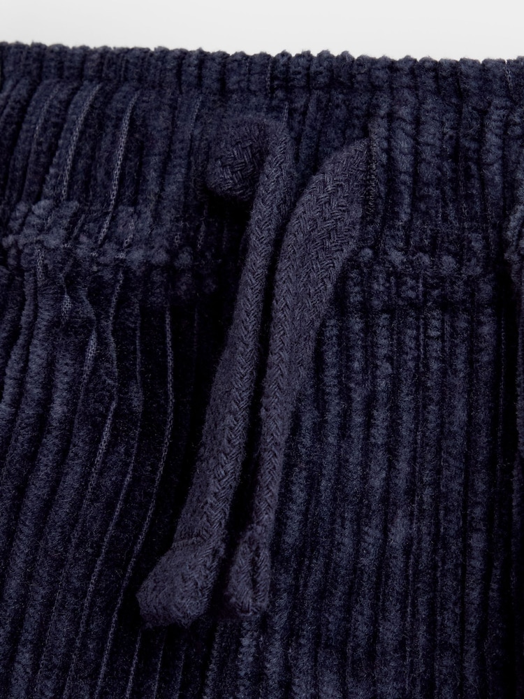 JoJo Maman Bébé Navy Blue Cord Pull-Up Trousers - Image 4 of 4 JoJo Maman Bébé Navy Blue Cord Pull-Up Trousers - Image 4 of 4