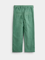 JoJo Maman Bébé Dark Green Christmas Car Print Shirt & Cord Trousers Set - Image 5 of 7