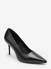 Black Regular/Wide Fit Forever Comfort® Leather Court Shoes - Image 2 of 5