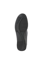 Črna s krokodiljim vzorcem - Pavers Patent Leather Ladies Loafers - Slika 5 iz 5