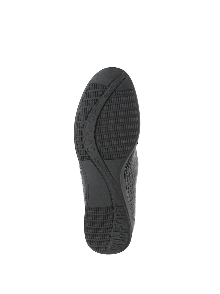 Črna s krokodiljim vzorcem - Pavers Patent Leather Ladies Loafers - Slika 5 iz 5 Črna s krokodiljim vzorcem - Pavers Patent Leather Ladies Loafers - Slika 5 iz 5