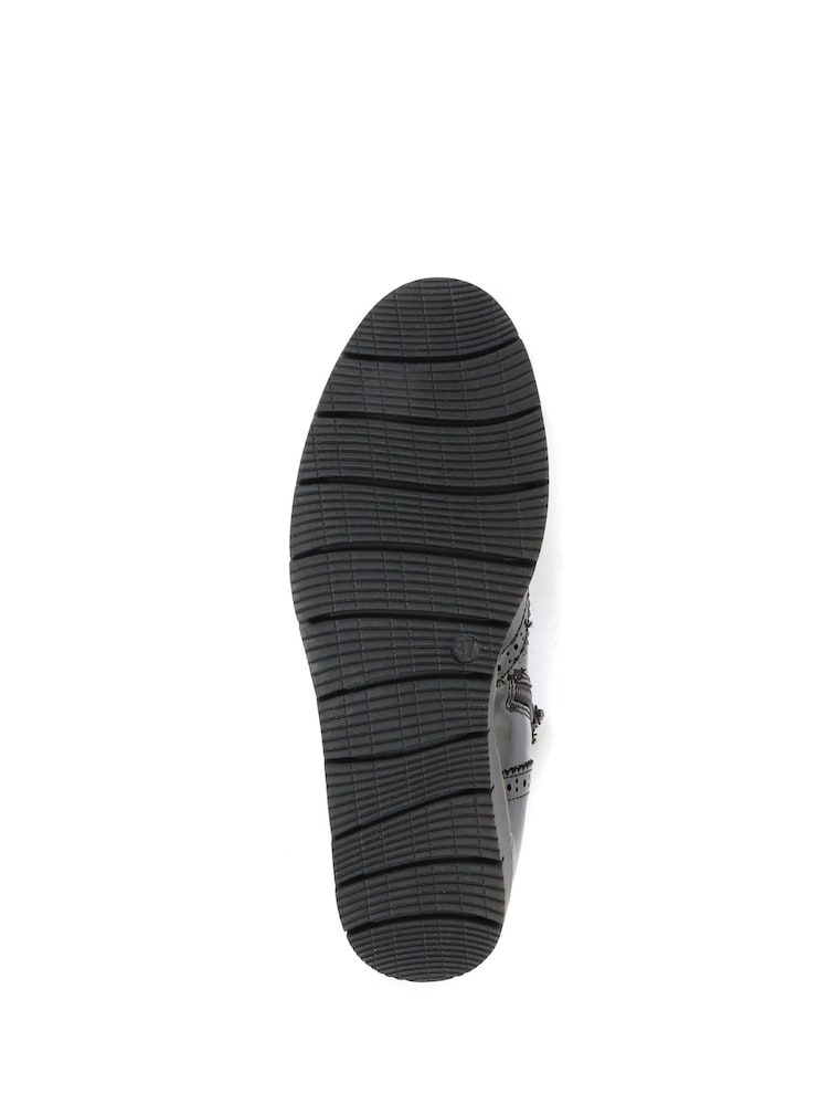 Pavers Ladies Wide Fit Brogue Chelsea Boots - Image 5 of 5