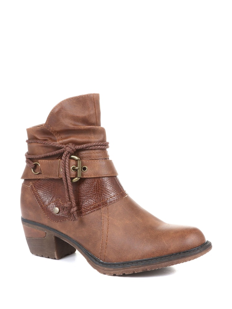 Pavers Ladies Slouch Ankle Boots - Image 2 of 5