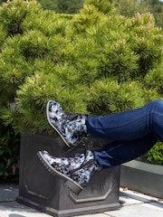 Pavers Black & Silver Pavers Ladies Lace Up Ankle Boots - Image 7 of 10