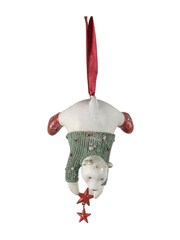 Gallery Home 3 Pack White Christmas Ivan Polar Bear Hanging Decorations - Image 2 of 2