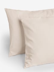 Natural Soft Touch Brushed Plain Duvet Cover & Pillowcase Set - Image 4 of 5
