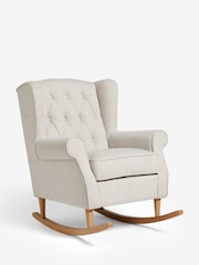 Tweedy Plain Light Natural Sherlock Rocking Chair - Image 2 of 8