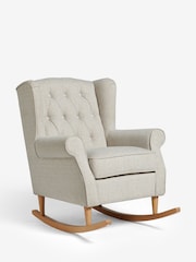 Tweedy Plain Light Natural Sherlock Rocking Chair - Image 4 of 8