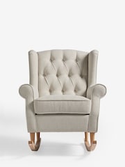 Tweedy Plain Light Natural Sherlock Rocking Chair - Image 5 of 8