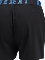 Black Colour Marl Waistband 4 pack Loose Fit Jersey Boxers - Image 7 of 10