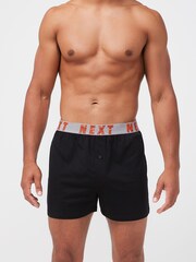 Black Colour Marl Waistband 4 pack Loose Fit Jersey Boxers - Image 8 of 10