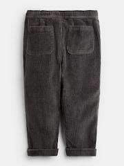 JoJo Maman Bébé Charcoal Grey Cord Pull-Up Trousers - Image 2 of 4