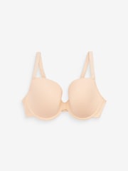 Black/White/Pastel Rose Nude Pad Plunge DD+ Cotton Blend Ultimate Comfort Bras 3 Pack - Image 7 of 9