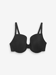 Black/White/Pastel Rose Nude Pad Plunge DD+ Cotton Blend Ultimate Comfort Bras 3 Pack - Image 8 of 9