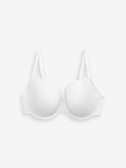 Black/White/Pastel Rose Nude Pad Plunge DD+ Cotton Blend Ultimate Comfort Bras 3 Pack - Image 9 of 9