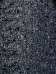 Navy Blue Signature Moons British Wool Textured Blazer With Elbow Patches - Image 15 of 17