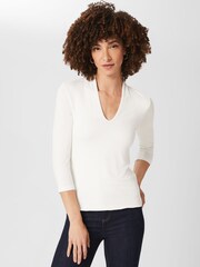 Hobbs Cream Aimee Top - Image 1 of 4