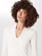 Hobbs Cream Aimee Top - Image 3 of 4