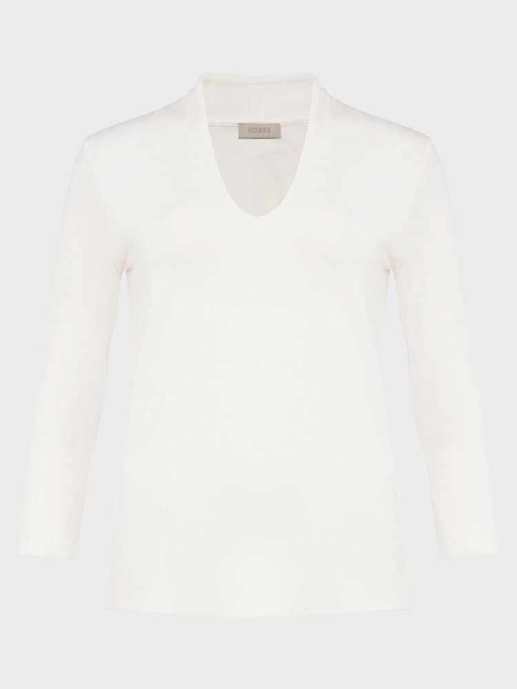 Hobbs Cream Aimee Top - Image 4 of 4