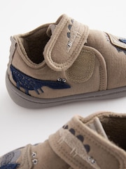 Stone Dino Touch Fastening Cupsole Print Slippers - Image 3 of 4