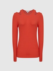 Reiss Laurel Jersey-Top mit ZIerausschnitten - Bild 2 von 6