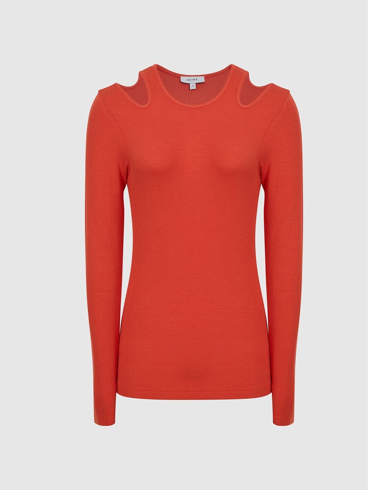 Reiss Laurel Jersey-Top mit ZIerausschnitten - Bild 2 von 6