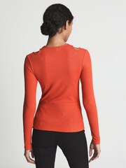 Reiss Laurel Jersey-Top mit ZIerausschnitten - Bild 5 von 6