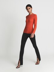 Reiss Laurel Jersey-Top mit ZIerausschnitten - Bild 6 von 6