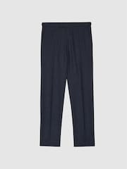 Reiss Hitch Slim Fit Melange Wool Mixer Trousers - Imagen 2 de 6