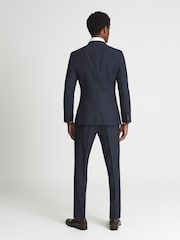 Reiss Hitch Slim Fit Melange Wool Mixer Trousers - Imagen 5 de 6