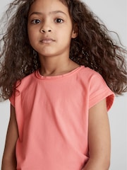 Reiss Coral Tereza Jr Crew Neck Jersey T-shirt - Image 1 of 3