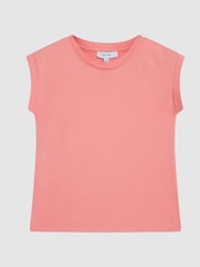 Reiss Coral Tereza Jr Crew Neck Jersey T-shirt - Image 2 of 3