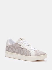 Coach Lowline Jacquard Print Trainers - Image 4 of 6