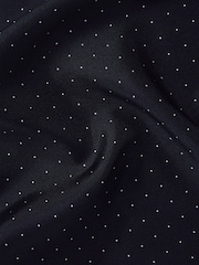 Reiss Navy Liam Polka Dot Silk Pocket Square - Image 5 of 5