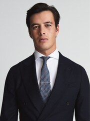 Reiss Gold Ardley Stone Insert Tie Bar - Image 2 of 4