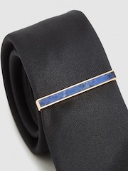 Reiss Gold Ardley Stone Insert Tie Bar - Image 3 of 4
