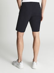 Reiss Navy Fairway Golf Performance Slim Fit Shorts - Image 5 of 6